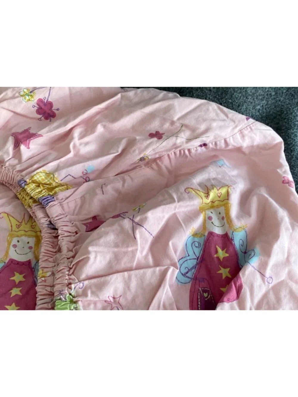 Laura Ashley Mother Child Bed Sheet Fitted Fun Fairy Pink Fairy Princess